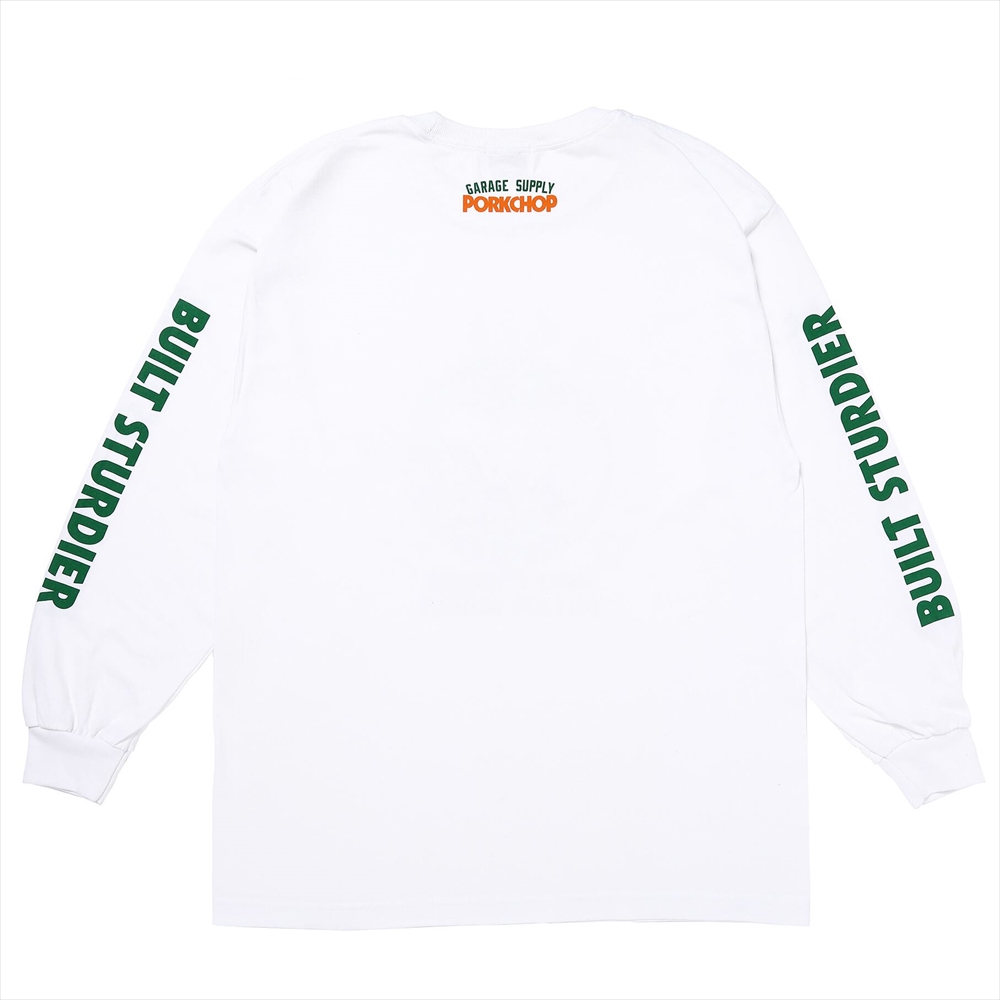 画像: PORKCHOP/PC＆SCREW L/S TEE（WHITE）［プリント長袖T-24春夏］