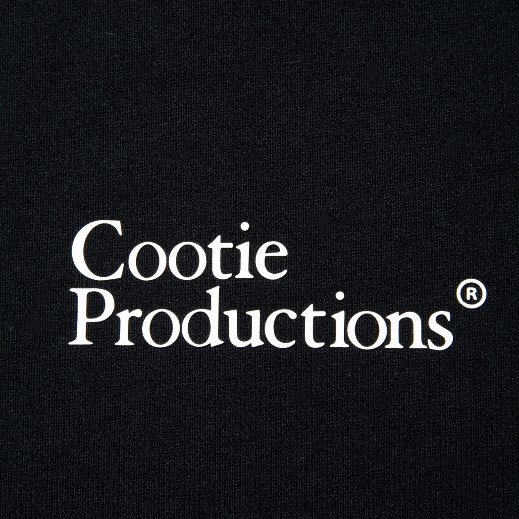 画像: COOTIE PRODUCTIONS/Open End Yarn Plain Sweat Hoodie（Black）［ジップアップフーディー-24春夏］