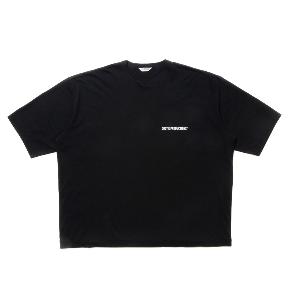 COOTIE PRODUCTIONS/Print Oversized S/S Tee（Black）［オーバー 