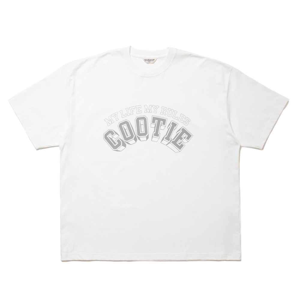 画像: COOTIE PRODUCTIONS/Open End Yarn Print S/S Tee（White）［プリントT-24春夏］