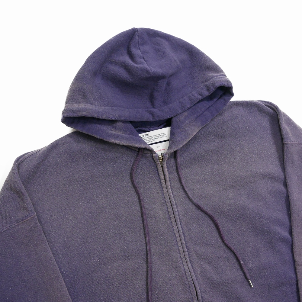 画像: DAIRIKU/"Sunburn" Vintage Zip Up Hodie（Sunburn Navy）［ジップアップフーディー-24春夏］