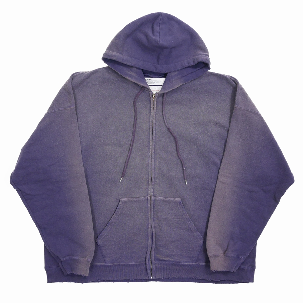 画像: DAIRIKU/"Sunburn" Vintage Zip Up Hodie（Sunburn Navy）［ジップアップフーディー-24春夏］