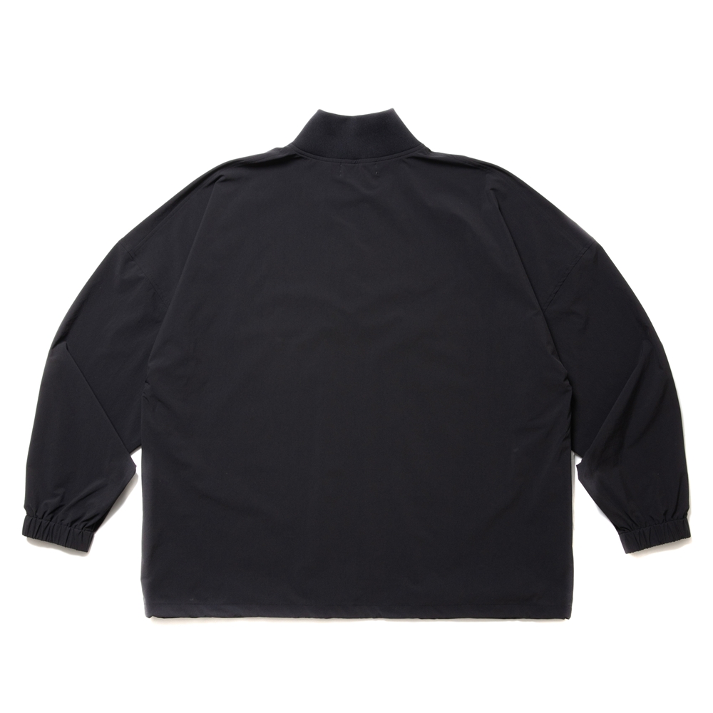 画像: COOTIE PRODUCTIONS/Nylon Light Cloth Half Zip L/S Tee（Black）［ナイロンライトクロスハーフジップ-24春夏］