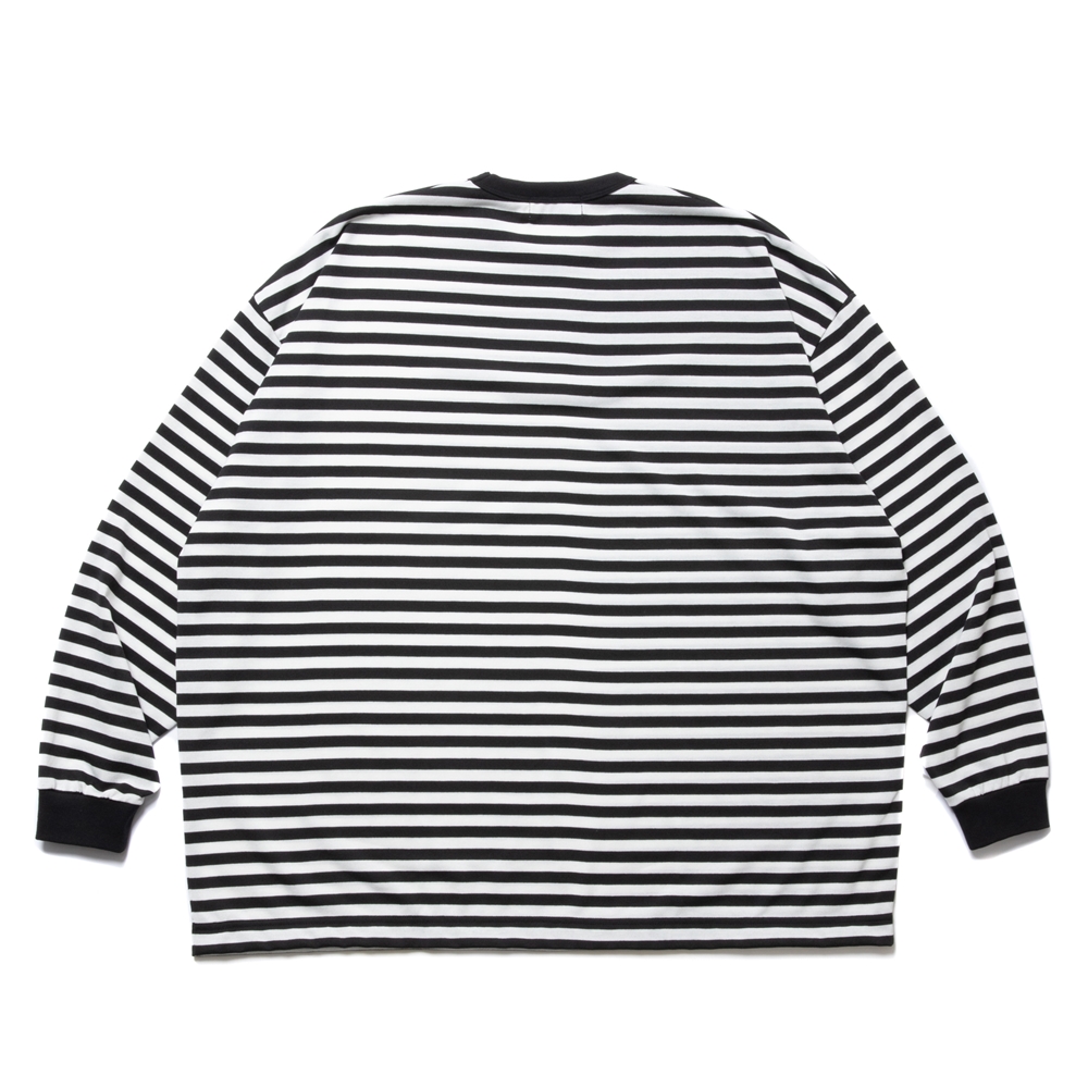 画像: COOTIE PRODUCTIONS/Polyester Border L/S Tee（Black/White）［ボーダー長袖T-24春夏］