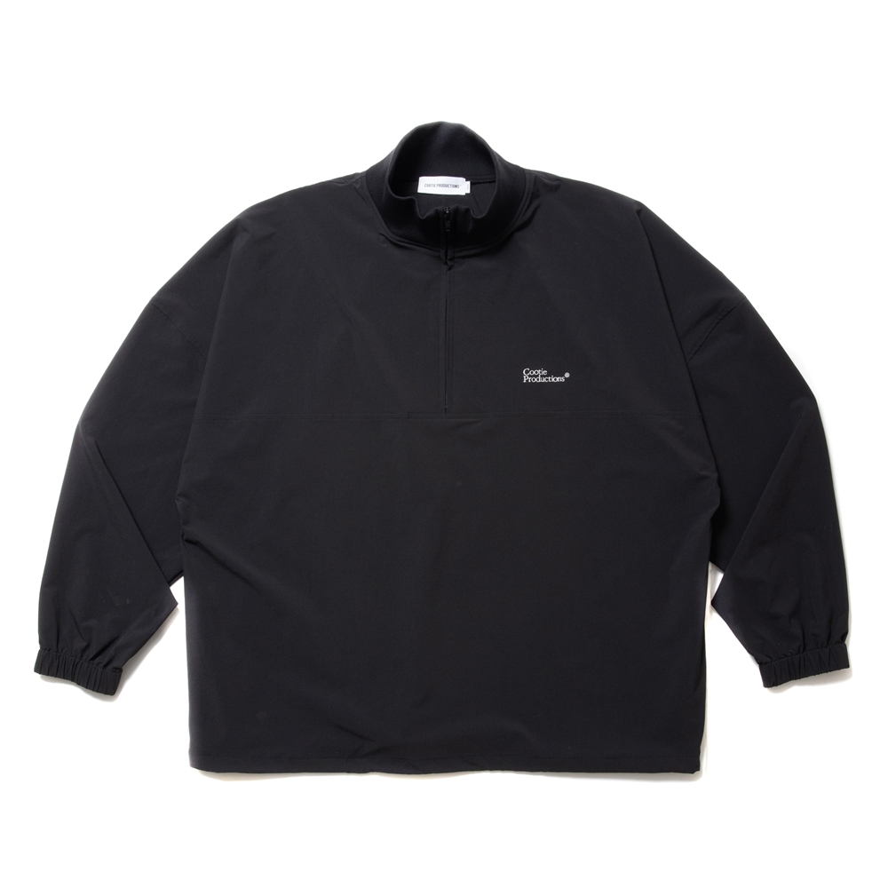 画像: COOTIE PRODUCTIONS/Nylon Light Cloth Half Zip L/S Tee（Black）［ナイロンライトクロスハーフジップ-24春夏］