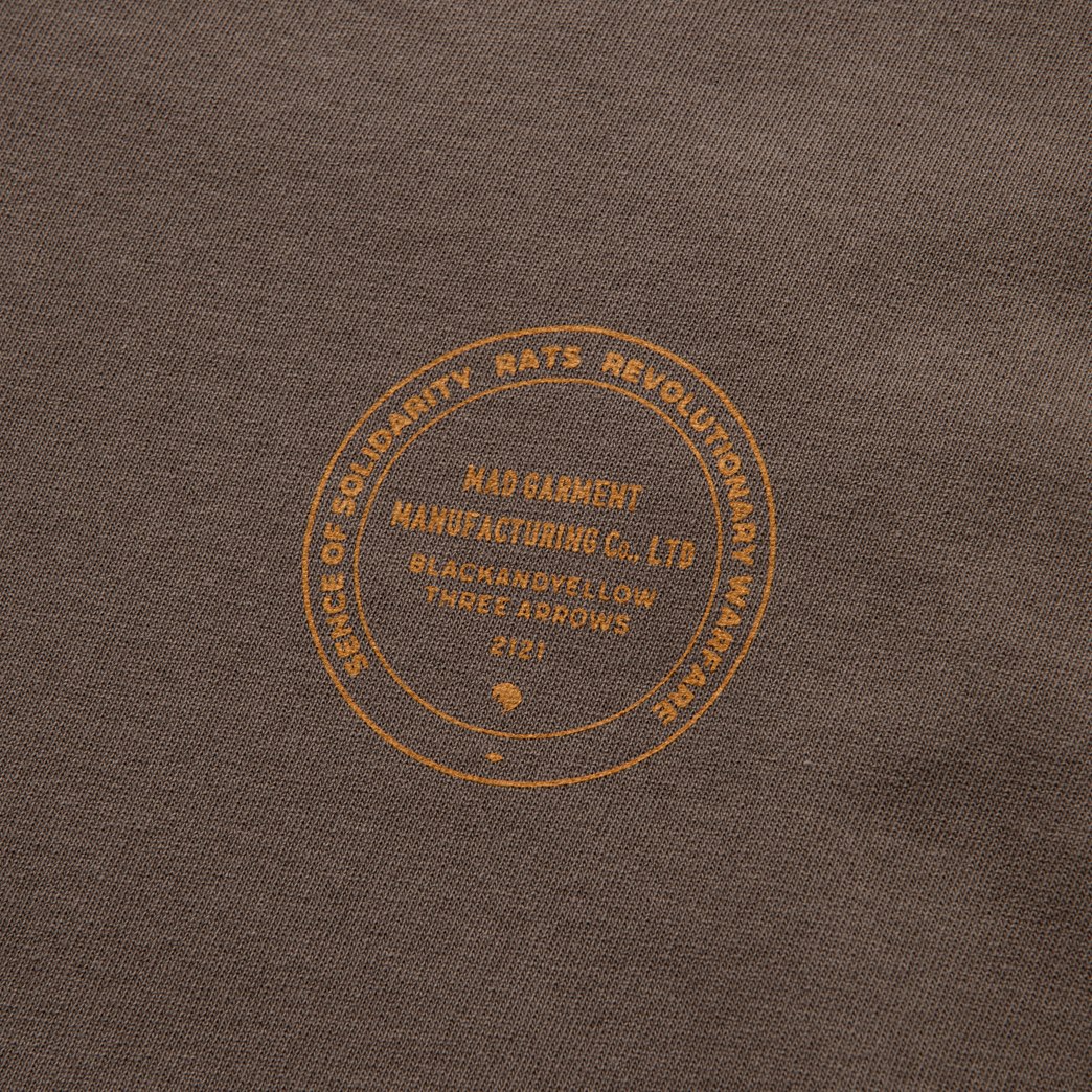 画像: 【30%OFF】RATS/ASH LS TEE（ASH BROWN）［プリント長袖T-24春夏］