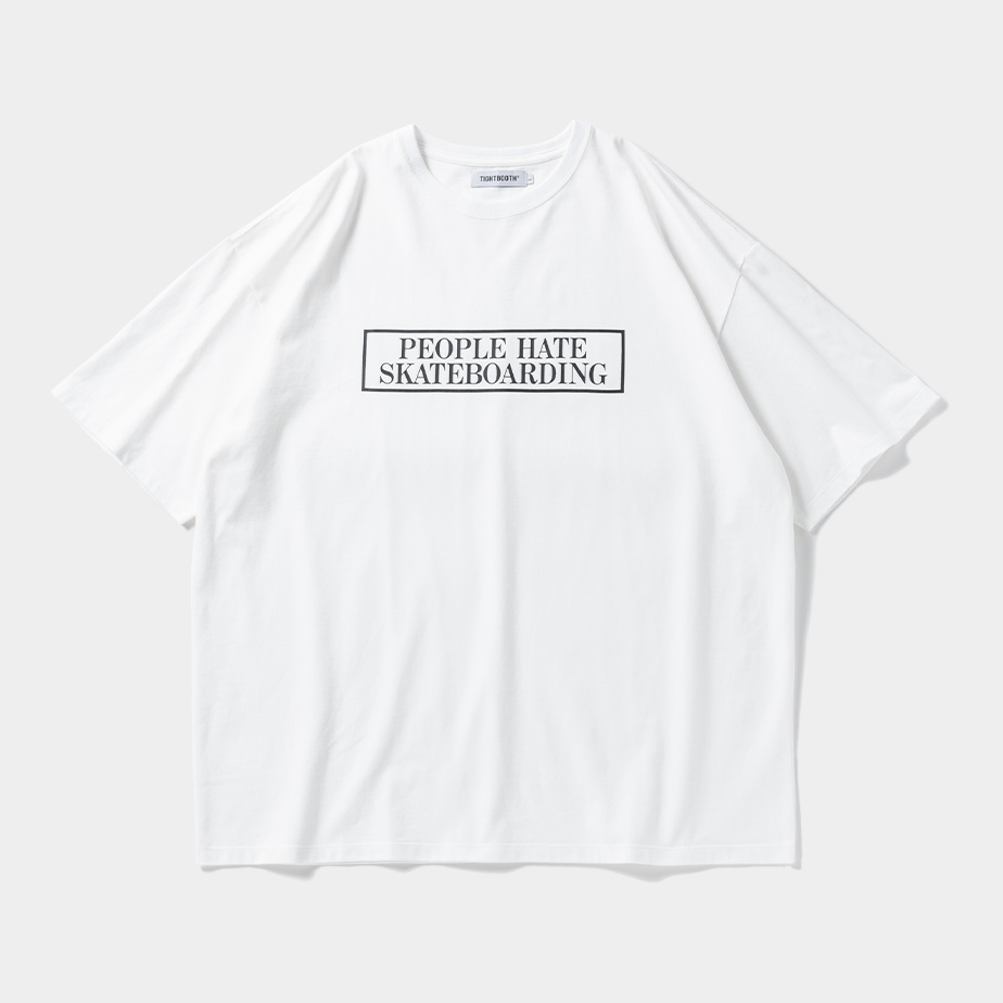 画像: TIGHTBOOTH/PEOPLE HATE SKATE T-SHIRT（White）［プリントT-24春夏］