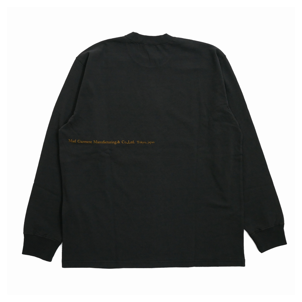 画像: RATS/ASH LS TEE（ASH BLACK）［プリント長袖T-24春夏］