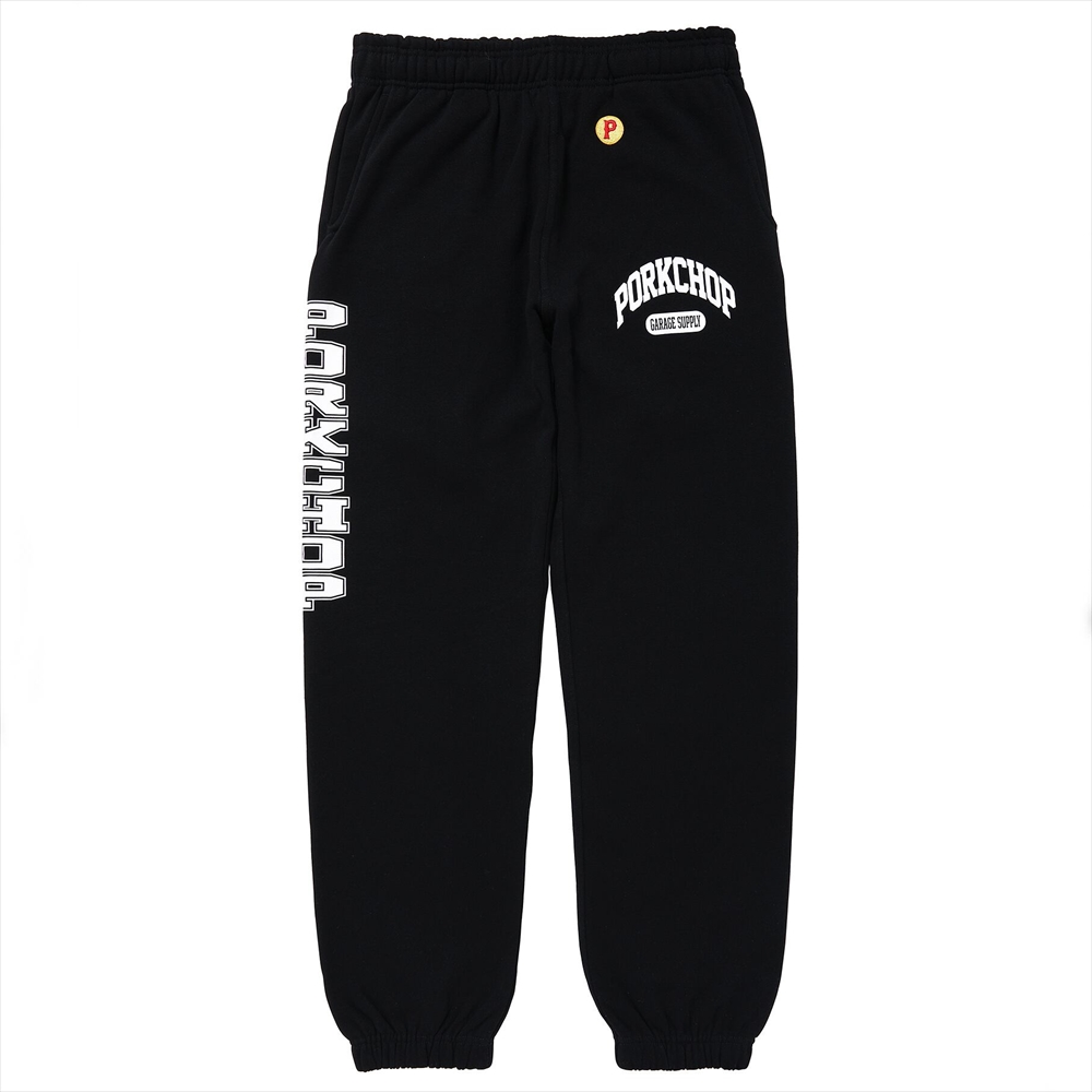 画像: PORKCHOP/COLLEGE SWEAT PANTS（BLACK）［スウェットパンツ-24春夏］