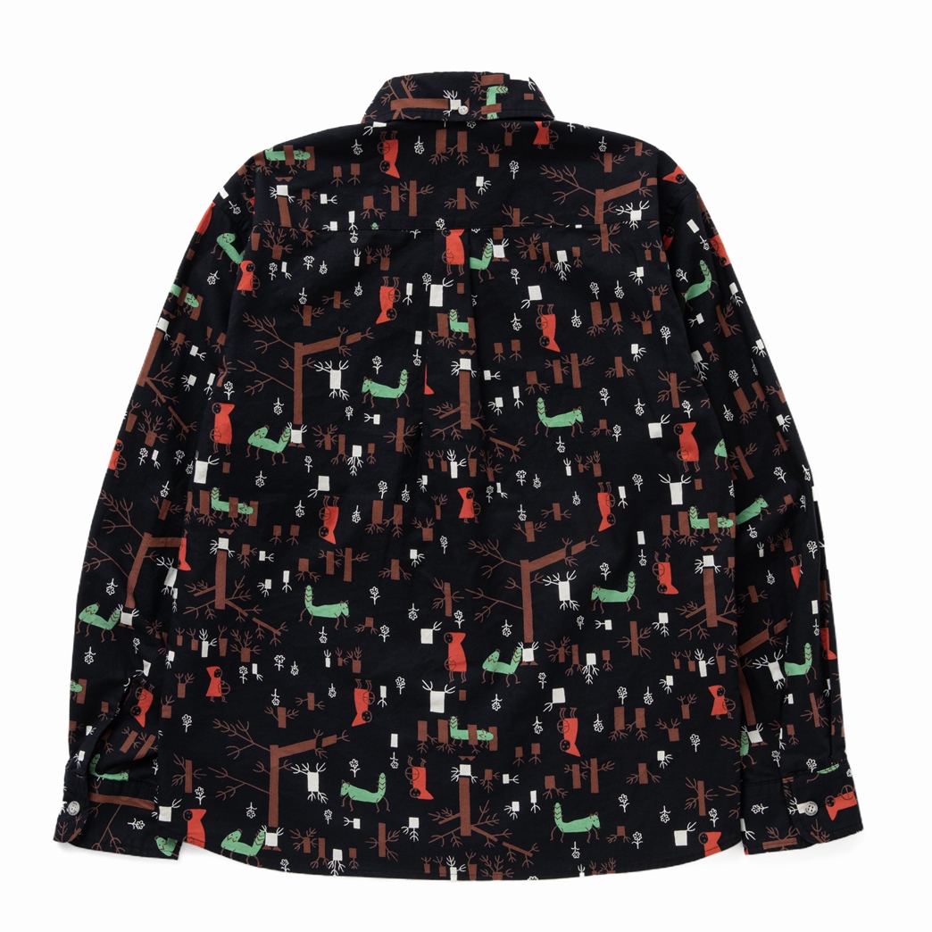 画像: RATS/LITTLE RED RIDING HOOD B.D SHIRT（BLACK）［B.Dシャツ-24春夏］