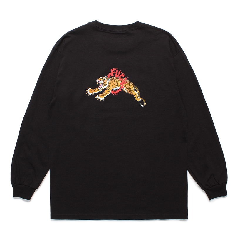 画像: WACKO MARIA/TIM LEHI / LONG SLEEVE T-SHIRT（BLACK）［刺繍+プリント長袖T-24春夏］