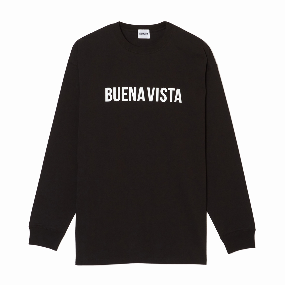 画像: BUENA VISTA/BUENA VISTA LOGO L/S（BLACK）［プリント長袖T-24春夏］