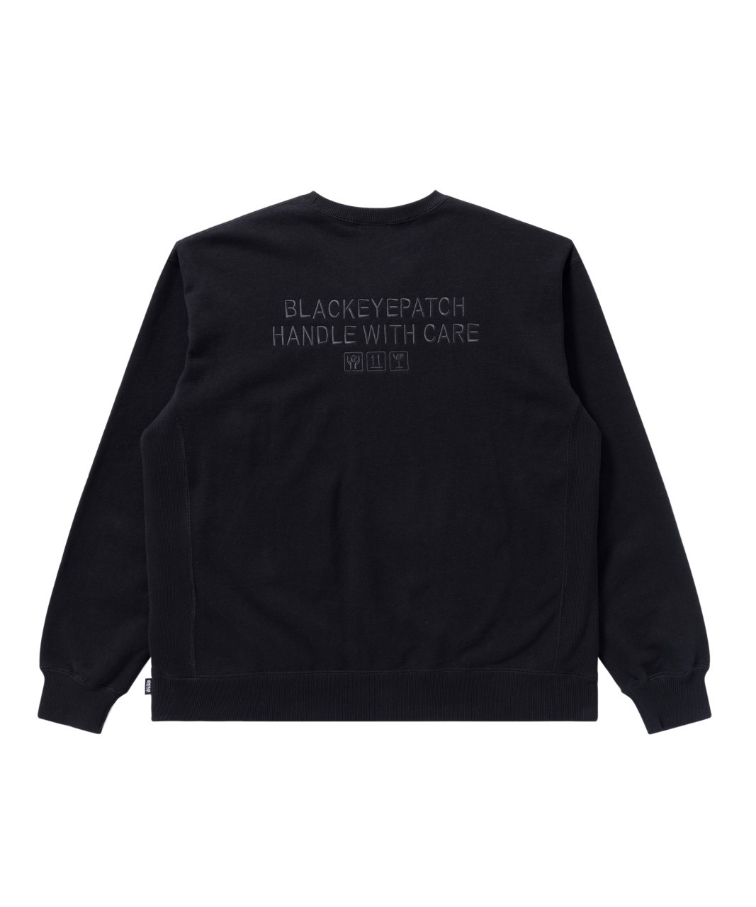 DropX™ Exclusive: BlackEyePatch Handle with Care Label Tee Black