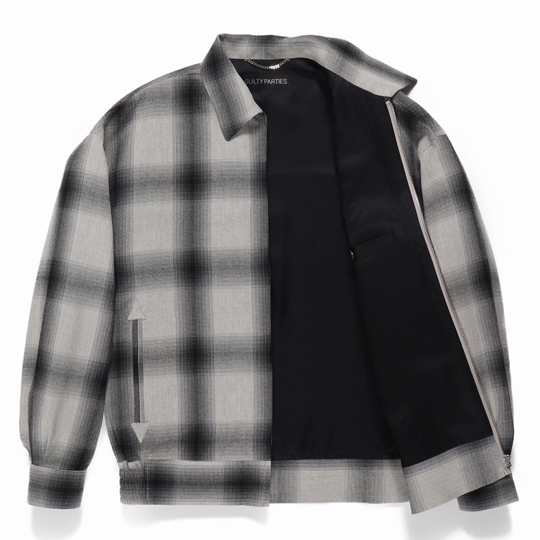 画像: WACKO MARIA/OMBRE CHECK 50'S JACKET（GRAY）［オンブレチェック50'S JKT-24春夏］