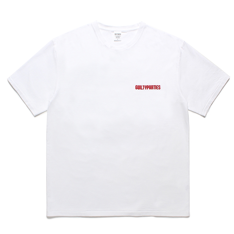 画像1: WACKO MARIA/WASHED HEAVY WEIGHT T-SHIRT（WHITE）［刺繍T-24春夏］ (1)