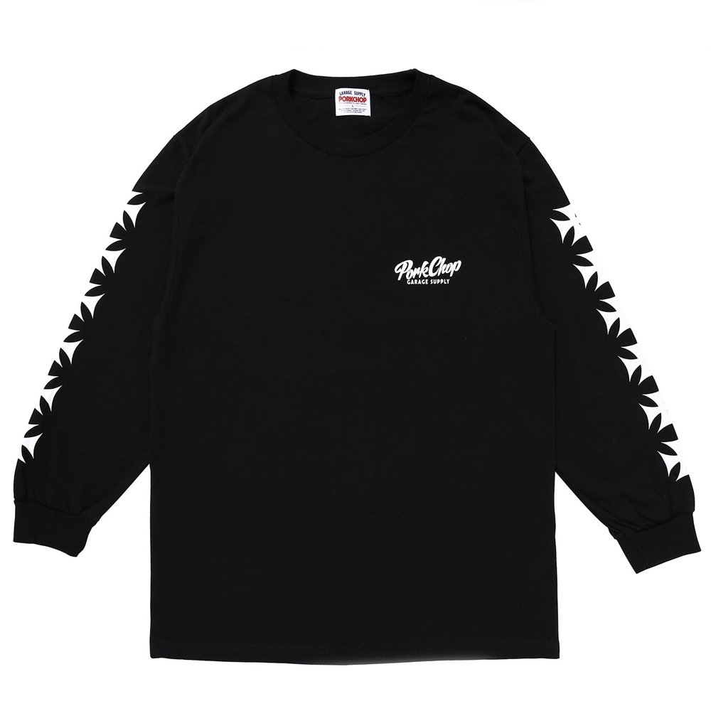 画像: PORKCHOP/SPINNING L/S TEE（BLACK）［プリント長袖T-24春夏］