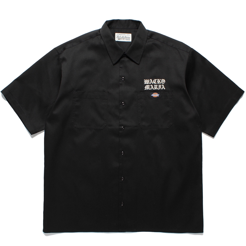 画像: WACKO MARIA/DICKIES / WORK SHIRT（BLACK）［ワークシャツ-24春夏］