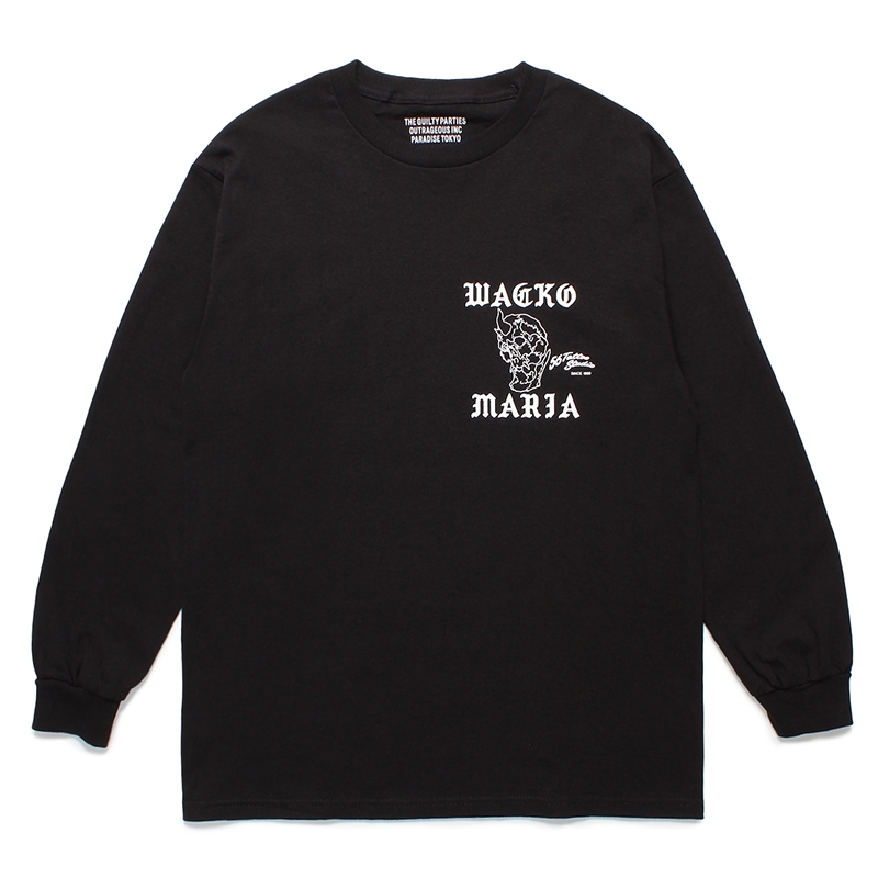 画像: WACKO MARIA/56 TATTOO STUDIO / LONG SLEEVE T-SHIRT（BLACK）［プリント長袖T-24春夏］