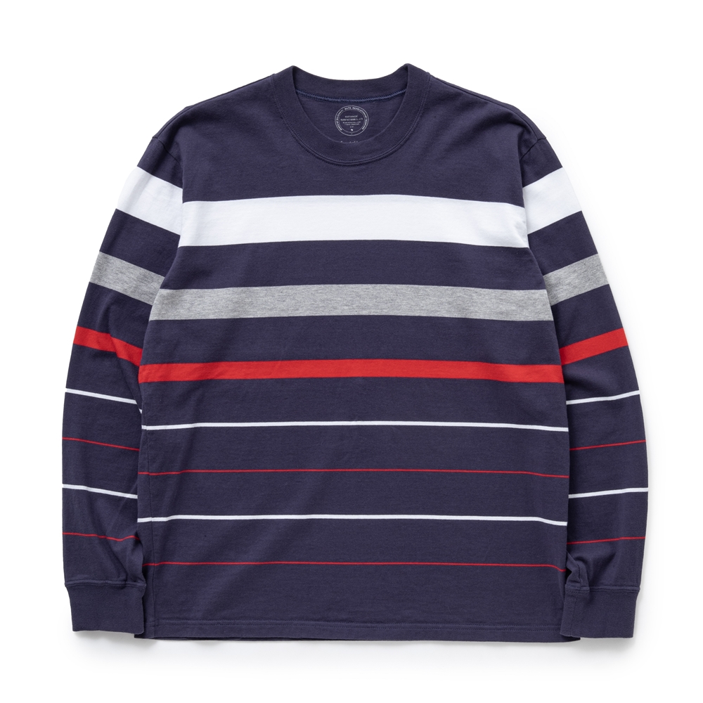 画像: RATS/BORDER LS TEE（NAVY BORDER）［ボーダー長袖T-24春夏］