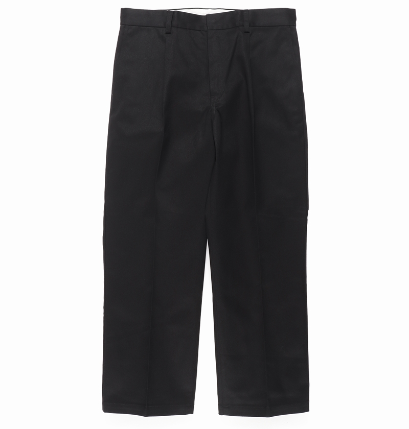 画像: WACKO MARIA/DICKIES / PLEATED TROUSERS（BLACK）［ワンタックトラウザース-24春夏］