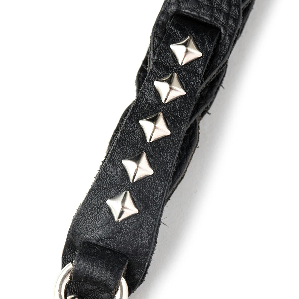 画像: CALEE/CHAIN LEATHER WRIST STRAP（BLACK）［レザーリストストラップ-24春夏］