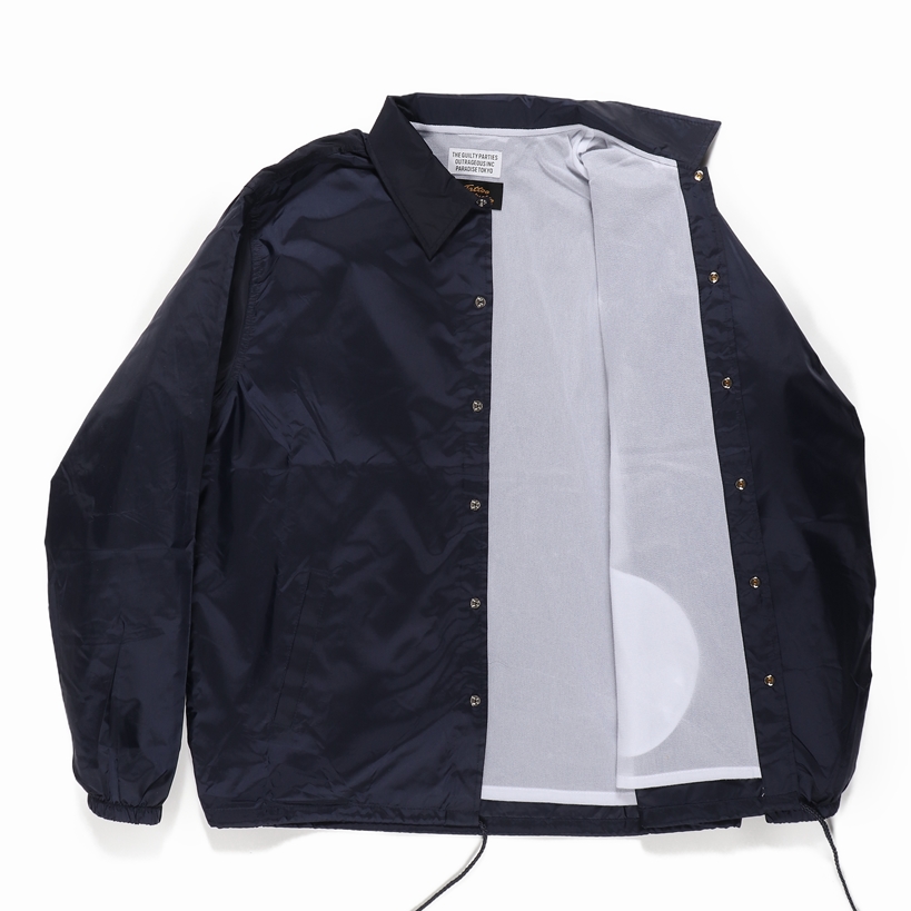 画像: WACKO MARIA/56 TATTOO STUDIO / COACH JACKET（NAVY）［コーチJKT-24春夏］