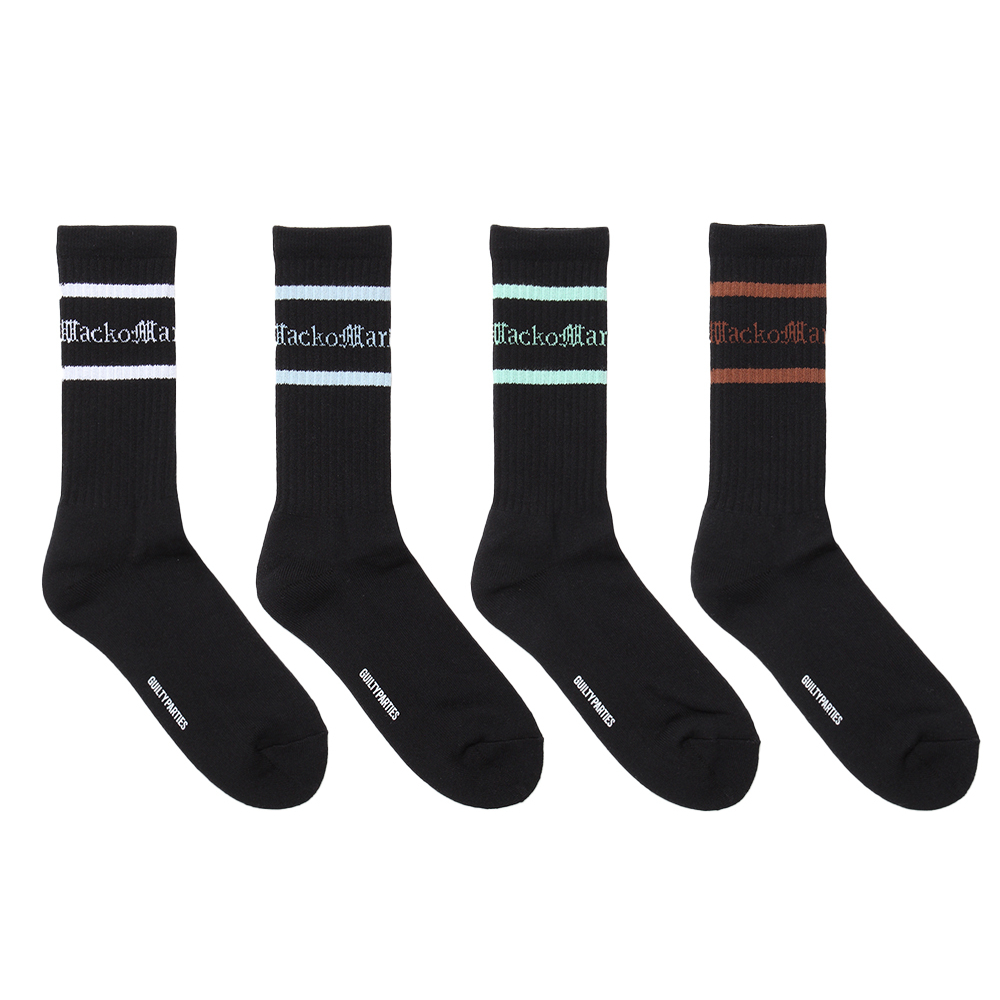 画像1: WACKO MARIA/LOGO JACQUARD SOCKS（各色）［ロゴジャガードソックス-24春夏］ (1)