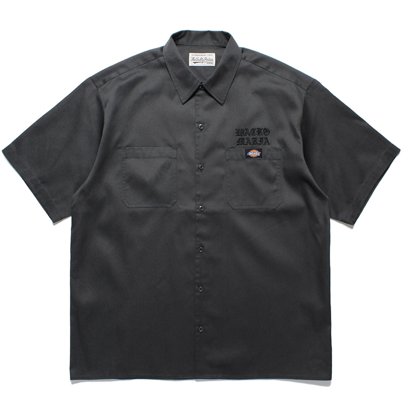 画像: WACKO MARIA/DICKIES / WORK SHIRT（CHARCOAL）［ワークシャツ-24春夏］