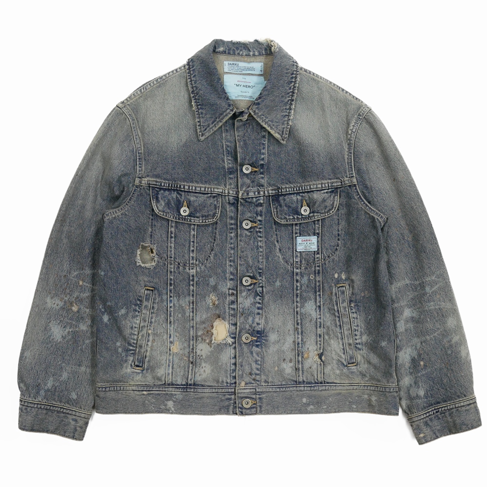 画像: DAIRIKU/"Damage" Denim Jacket（Indigo）［"ダメージ"デニムJKT-24春夏］