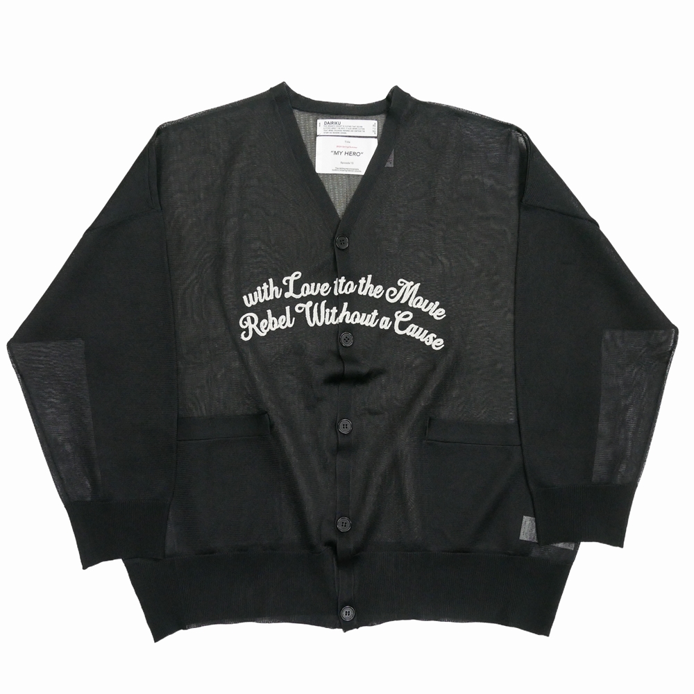 画像: DAIRIKU/"Letter" Skeleton Cardigan（Skeleton Black）［スケルトンカーディガン-24春夏］