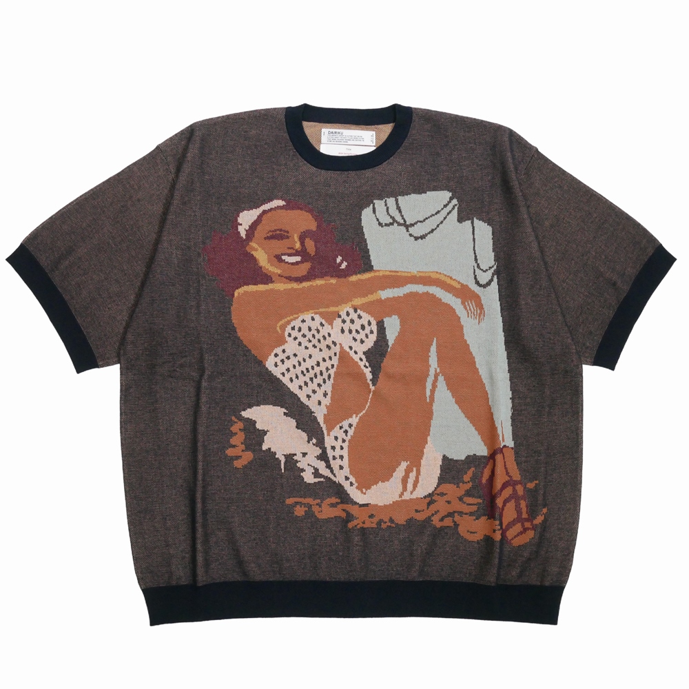 画像: 【30%OFF】DAIRIKU/"Smiling Girl" Pullover Knit（Black）［プルオーバーニット-24春夏］