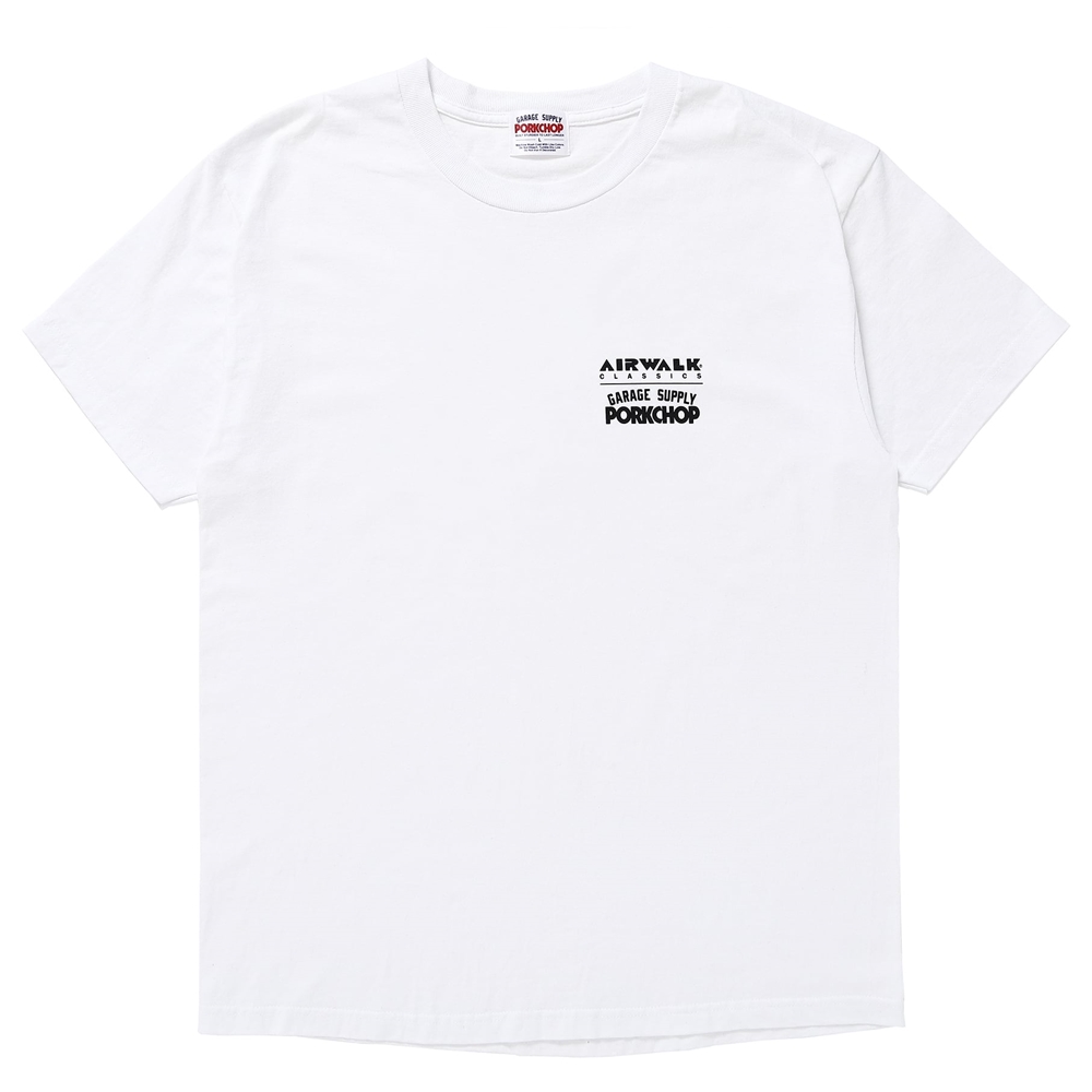 画像: PORKCHOP/AIR PORK TEE（×AIRWALK CLASSICS）（WHITE）［プリントT-24春夏］