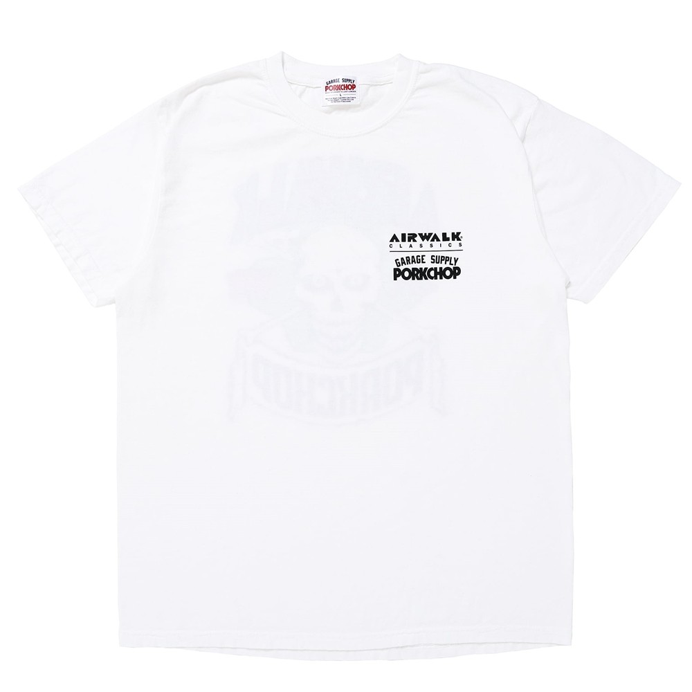 画像: PORKCHOP/AP SKELETON TEE（×AIRWALK CLASSICS）（WHITE）［プリントT-24春夏］