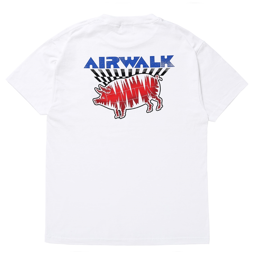 画像: PORKCHOP/AIR PORK TEE（×AIRWALK CLASSICS）（WHITE）［プリントT-24春夏］