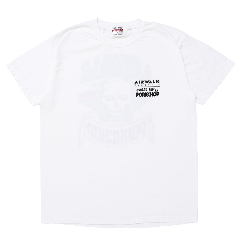 画像: PORKCHOP/AP OLLIEMAN TEE（×AIRWALK CLASSICS）（WHITE）［プリントT-24春夏］