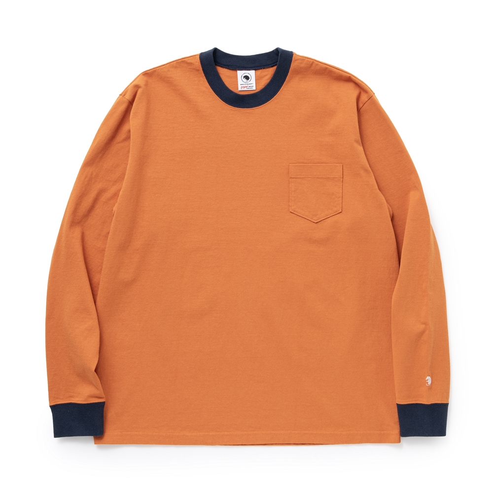 画像: 【30%OFF】RATS/TRIM LS TEE BACK PRINT（ORANGE）［トリム長袖T-24春夏］