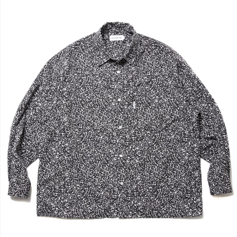 画像: COOTIE PRODUCTIONS/Allover Printed Broad L/S Shirt（Black）［総柄ブロードシャツ-24春夏］