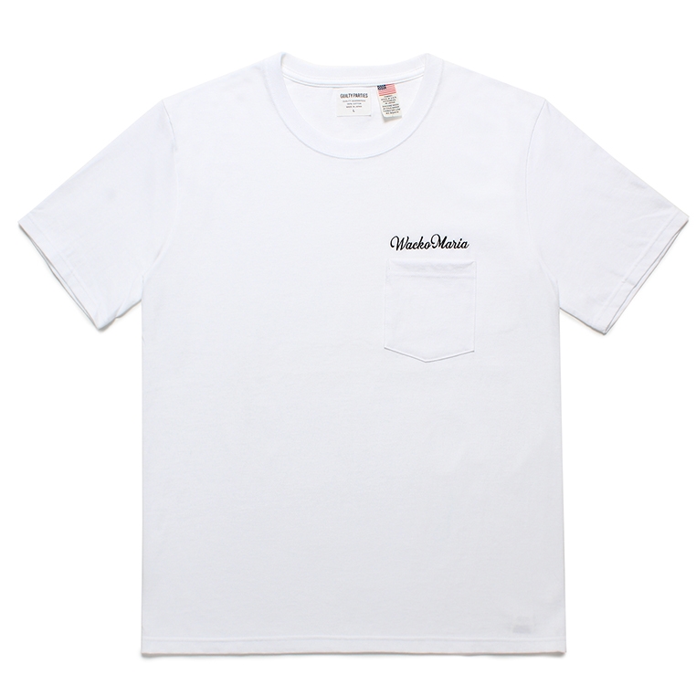 画像: WACKO MARIA/US FABRIC POCKET T-SHIRT（WHITE）［刺繍ポケT-24春夏］