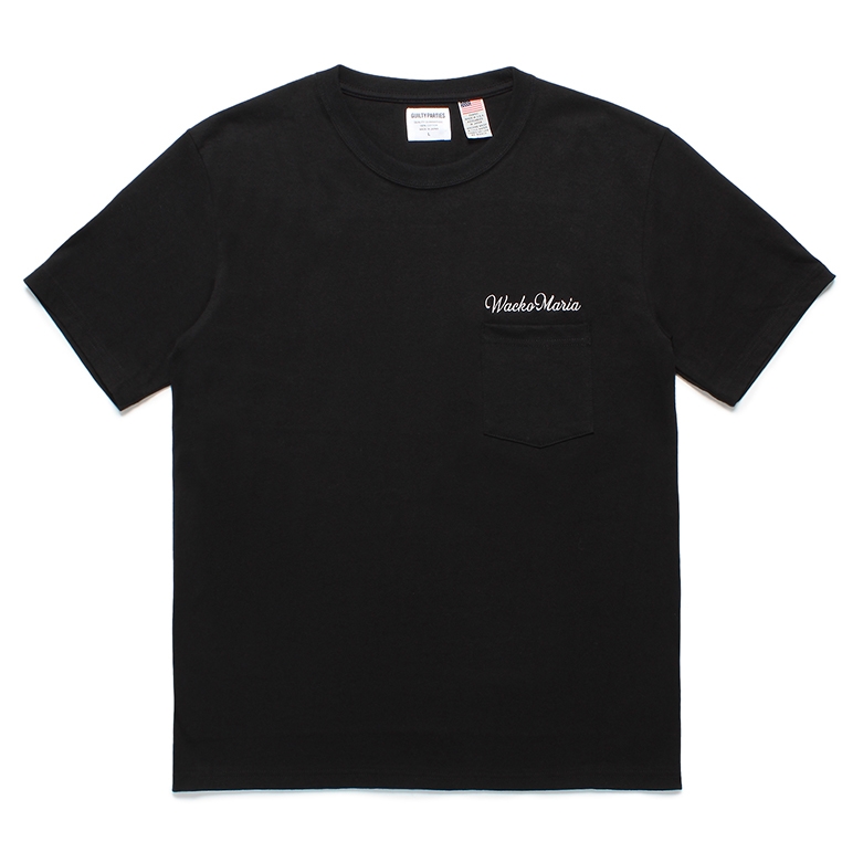 画像: WACKO MARIA/US FABRIC POCKET T-SHIRT（BLACK）［刺繍ポケT-24春夏］