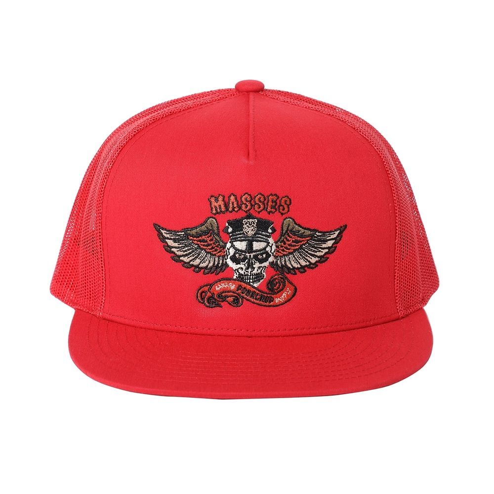 画像: PORKCHOP/MESH CAP EAGLE P（×MASSES）（RED）［メッシュキャップ-24春夏］