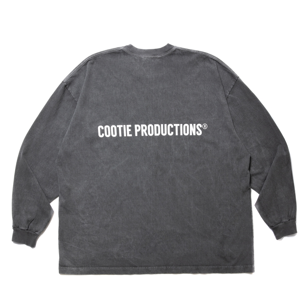 画像: COOTIE PRODUCTIONS/Pigment Dyed L/S Tee（Black）［ピグメントダイ長袖T-24春夏］