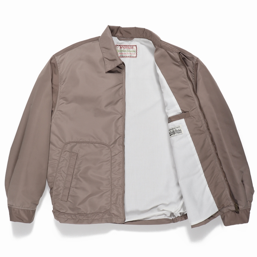 画像: WACKO MARIA/MCGREGOR / NYLON DRIZZLER JACKET（L-BROWN）［ナイロンドリズラーJKT-24春夏］