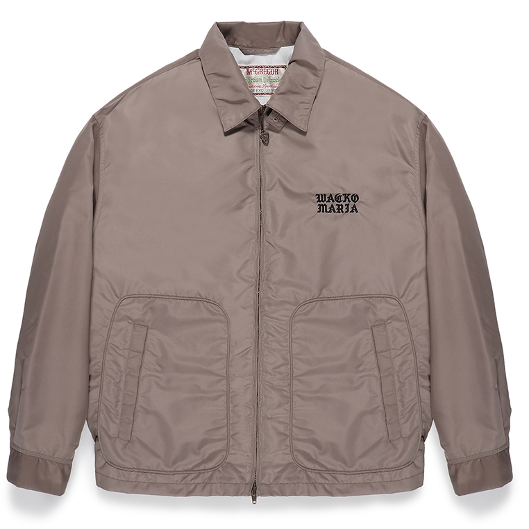 画像: WACKO MARIA/MCGREGOR / NYLON DRIZZLER JACKET（L-BROWN）［ナイロンドリズラーJKT-24春夏］