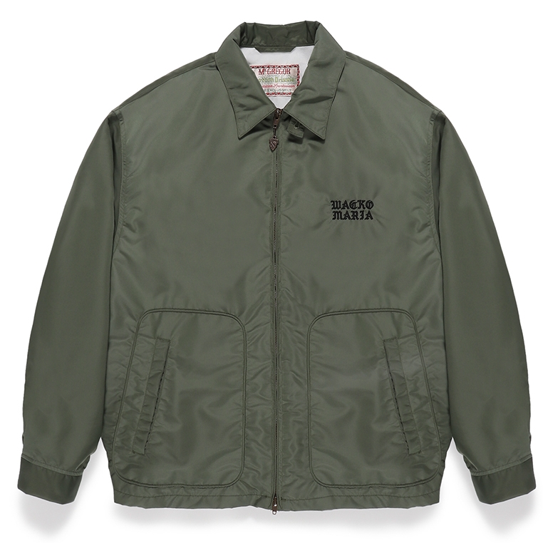 画像: WACKO MARIA/MCGREGOR / NYLON DRIZZLER JACKET（GREEN）［ナイロンドリズラーJKT-24春夏］