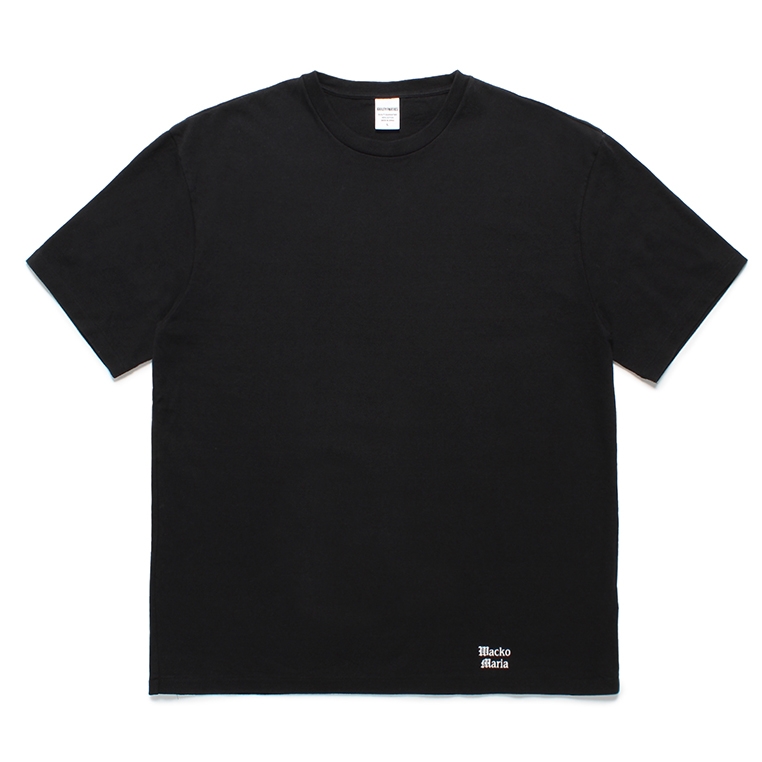 画像1: WACKO MARIA/WASHED HEAVY WEIGHT T-SHIRT（BLACK）［プリントT-24春夏］ (1)