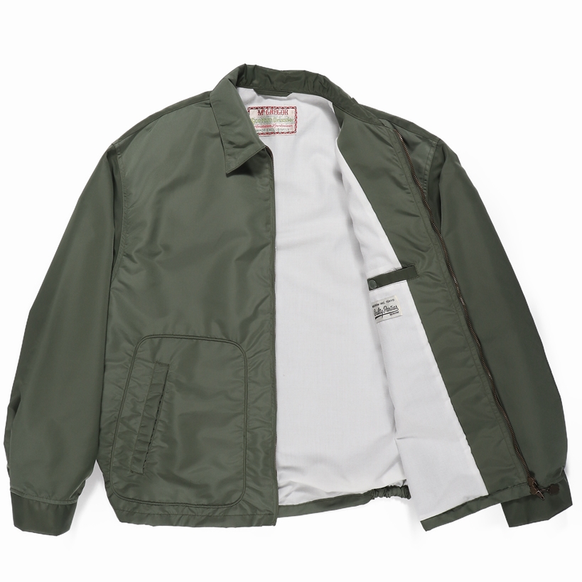 画像: WACKO MARIA/MCGREGOR / NYLON DRIZZLER JACKET（GREEN）［ナイロンドリズラーJKT-24春夏］