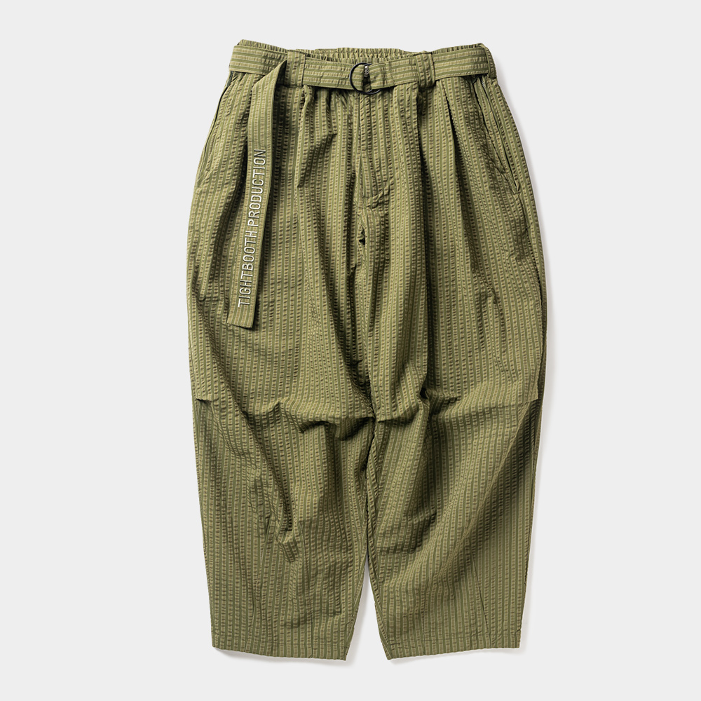 画像: TIGHTBOOTH/SEERSUCKER BALLOON PANTS（Olive）［シアサッカーバルーンパンツ-24春夏］