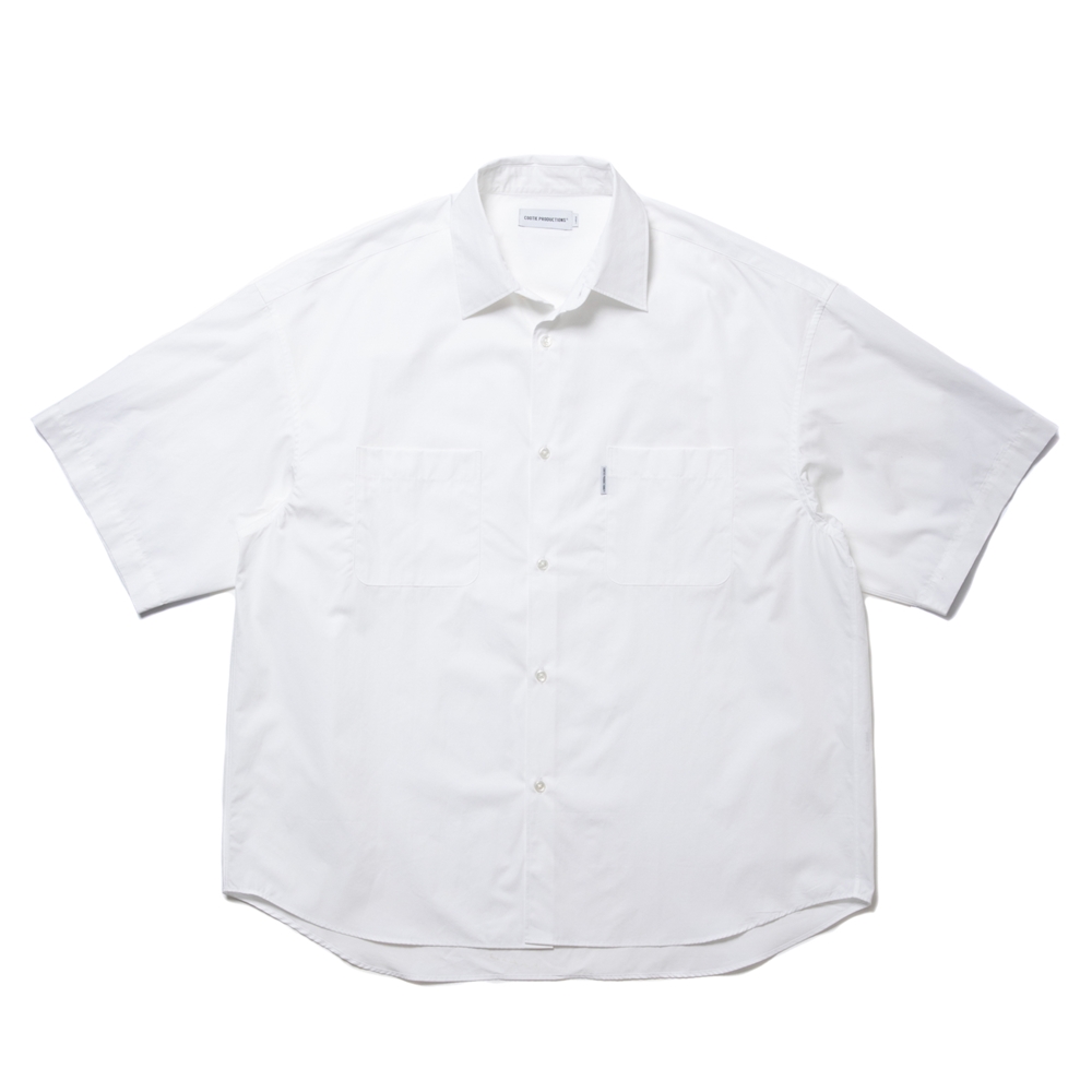 画像: COOTIE PRODUCTIONS/120/2 Broad S/S Shirt（White）［ブロードシャツ-24春夏］