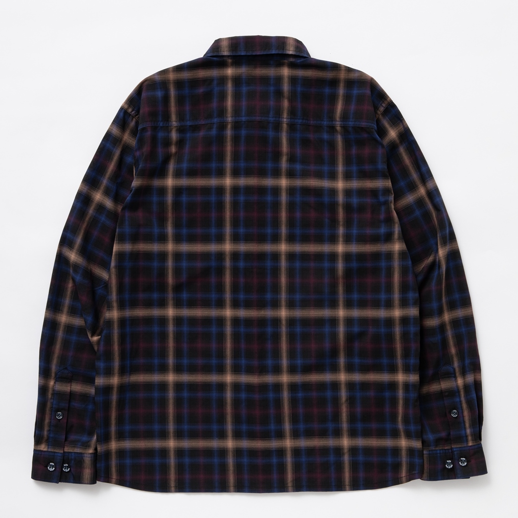 画像: RATS/OMBRE CHECK SHIRT（BLACK CHECK）［オンブレチェックシャツ-24春夏］