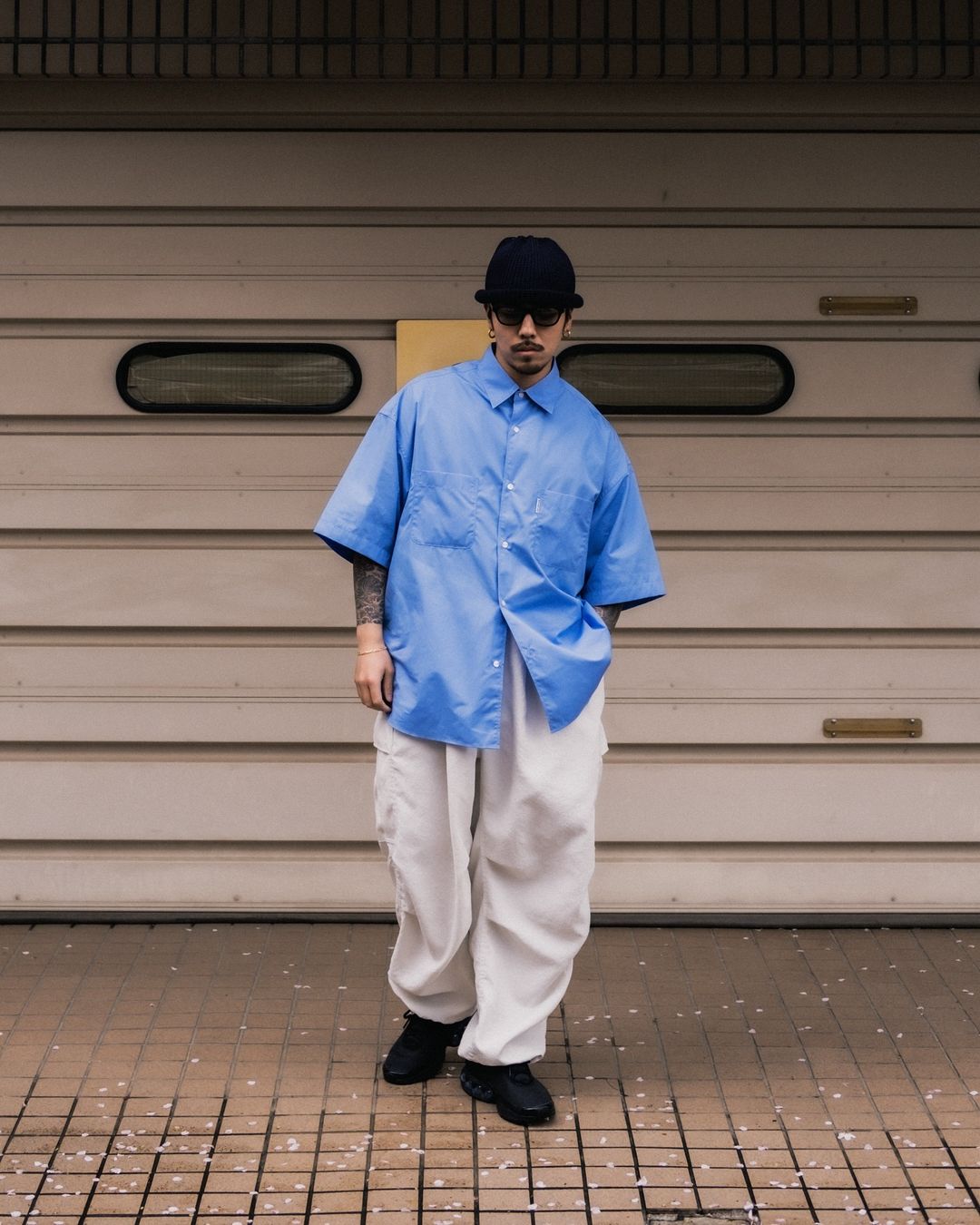 画像: COOTIE PRODUCTIONS/120/2 Broad S/S Shirt（Saxe）［ブロードシャツ-24春夏］